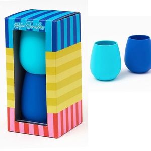 New in box! Set of 2 Silicone Stemless Wine Glasses